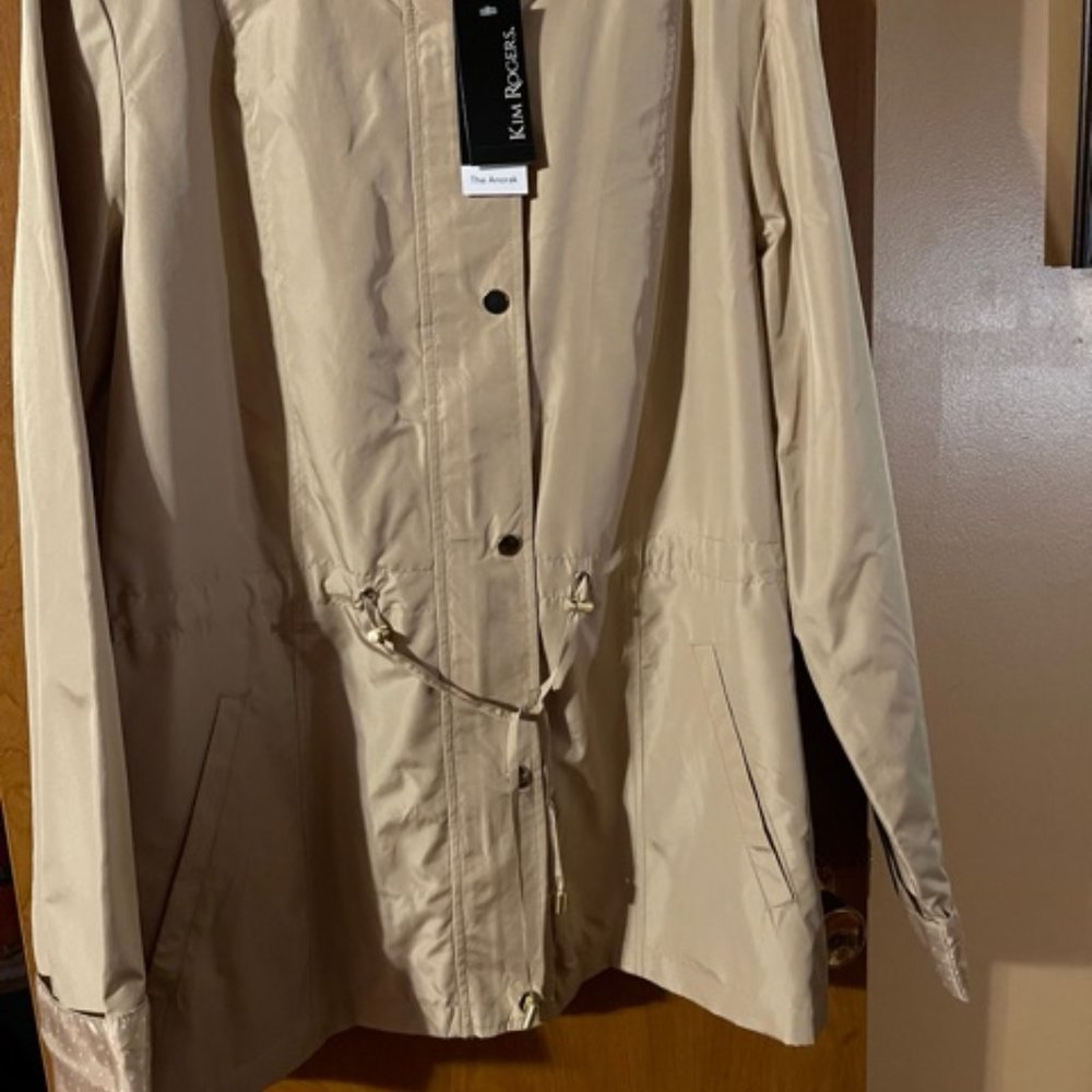 NWT, Kim Rogers Anorak Rain Coat - Picture 3 of 6